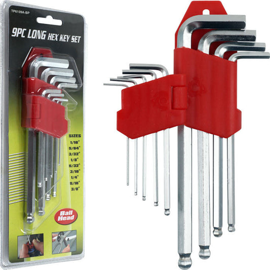 9 piece Allen Wrench Hex Set Ball Head
